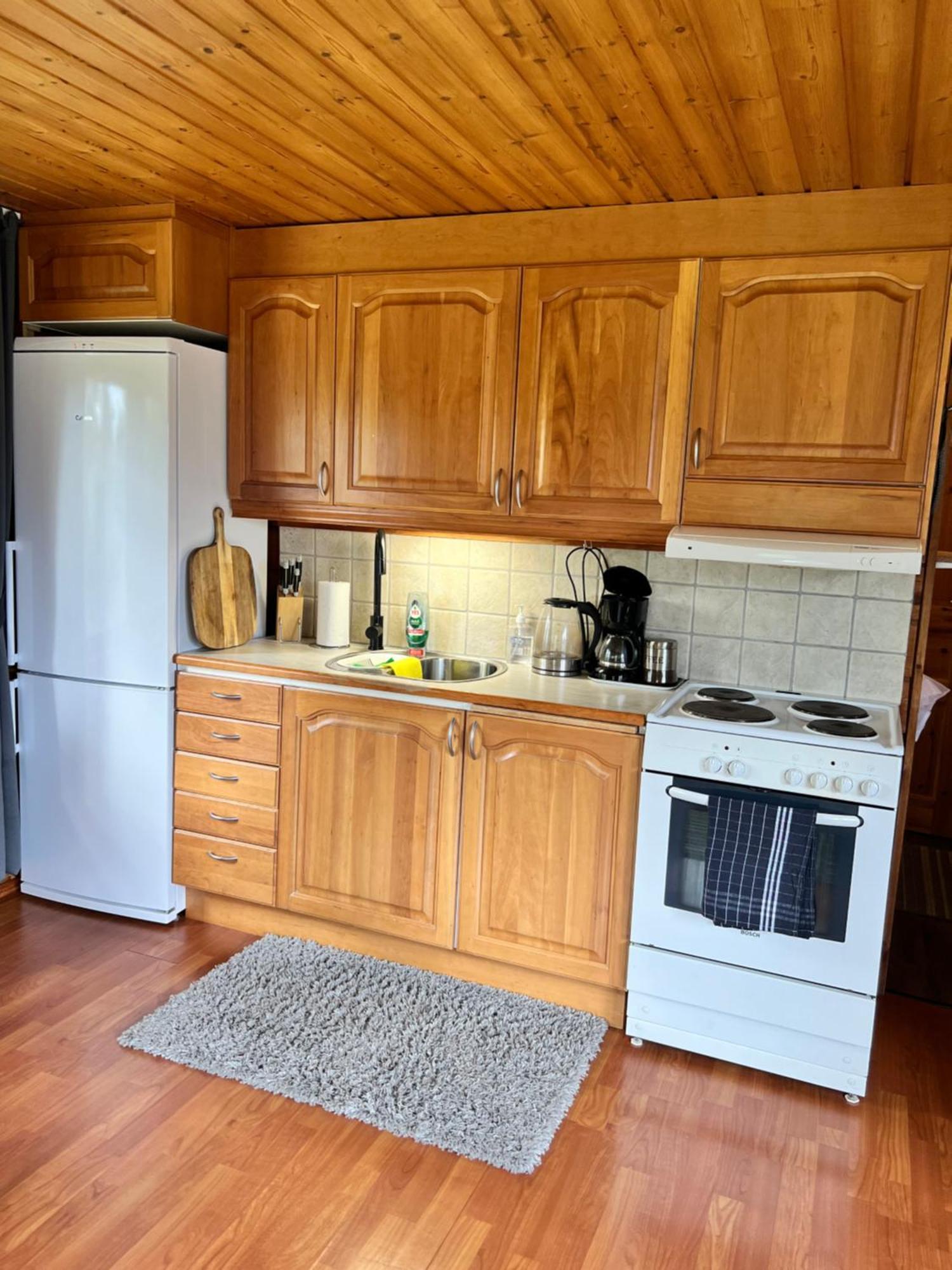 AuktsjaurGemuetliches Blockhaus Im Wald别墅 外观 照片